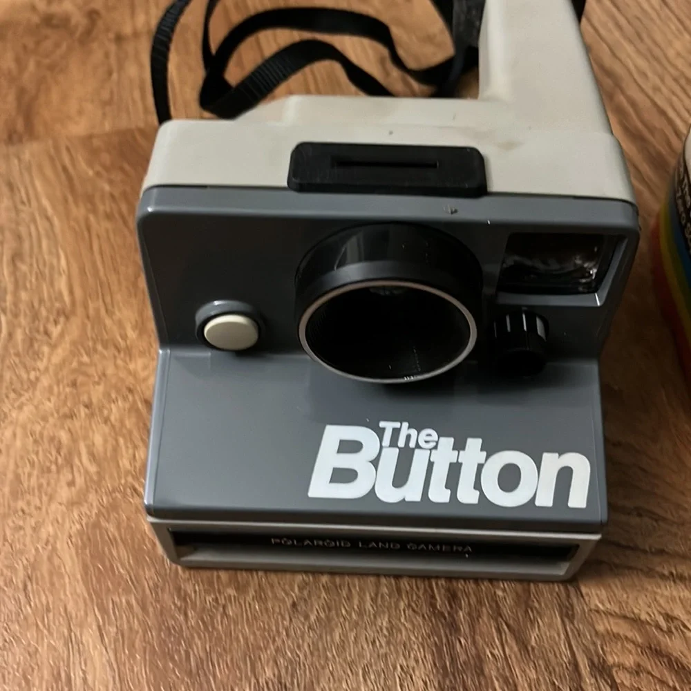 Vintage Polaroid The Button Instant Camera with box